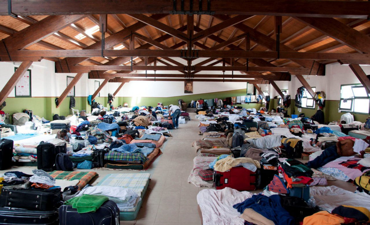 Dormitorio immigrazione, Missione Speranza e Carità, Palermo, Giacomo Palermo
