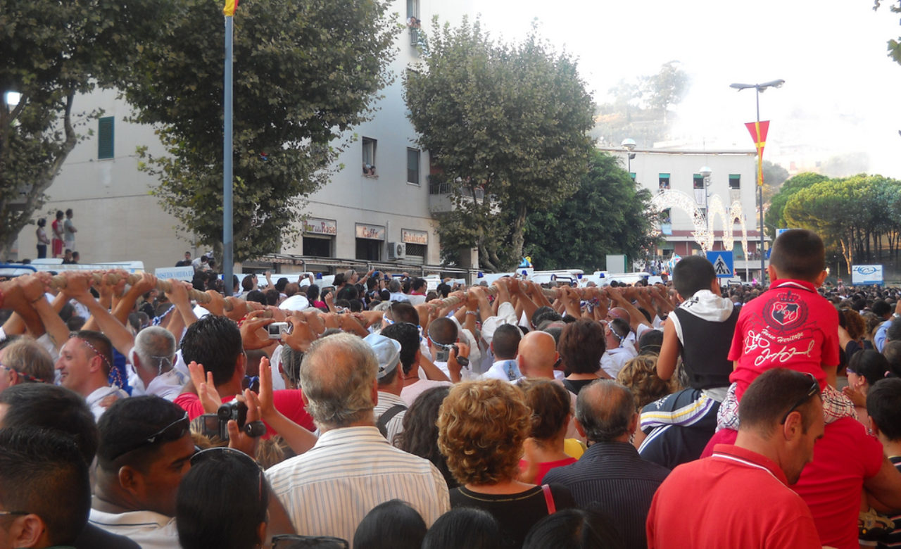 Antea Saccà, 90 metri di…corda, la vara, Messina