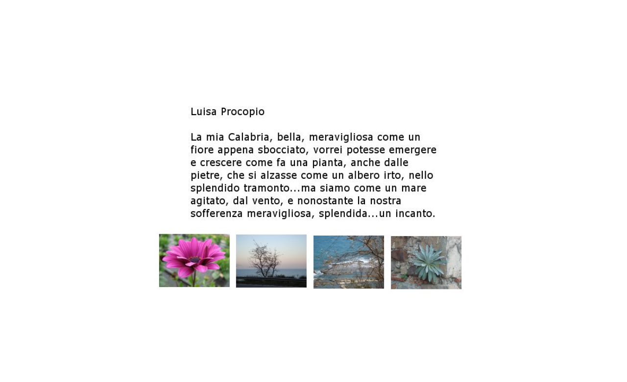 Luisa Procopio, Calabria