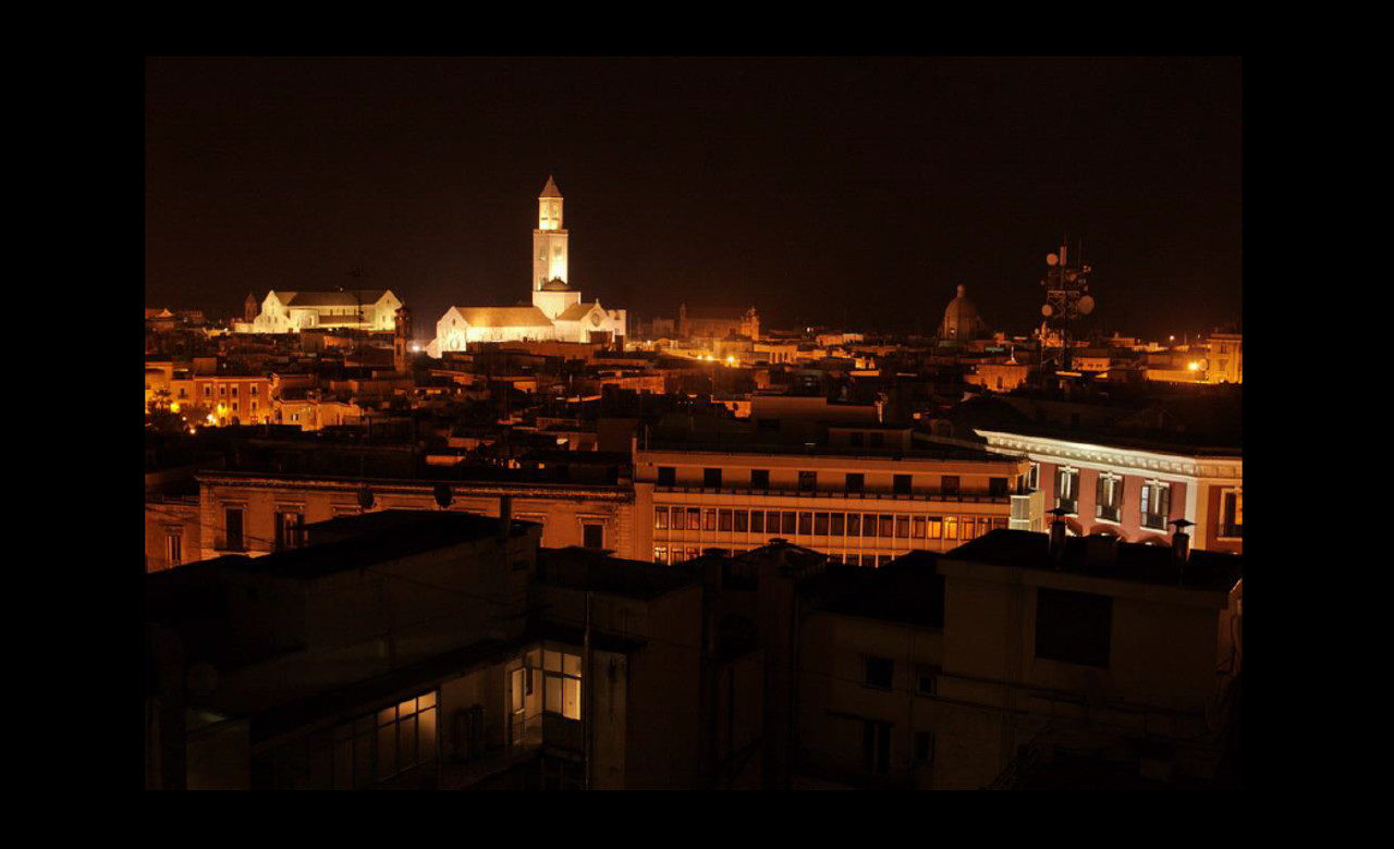 Panorama notturno, cattedrale, Bari, Giuseppe Potenza