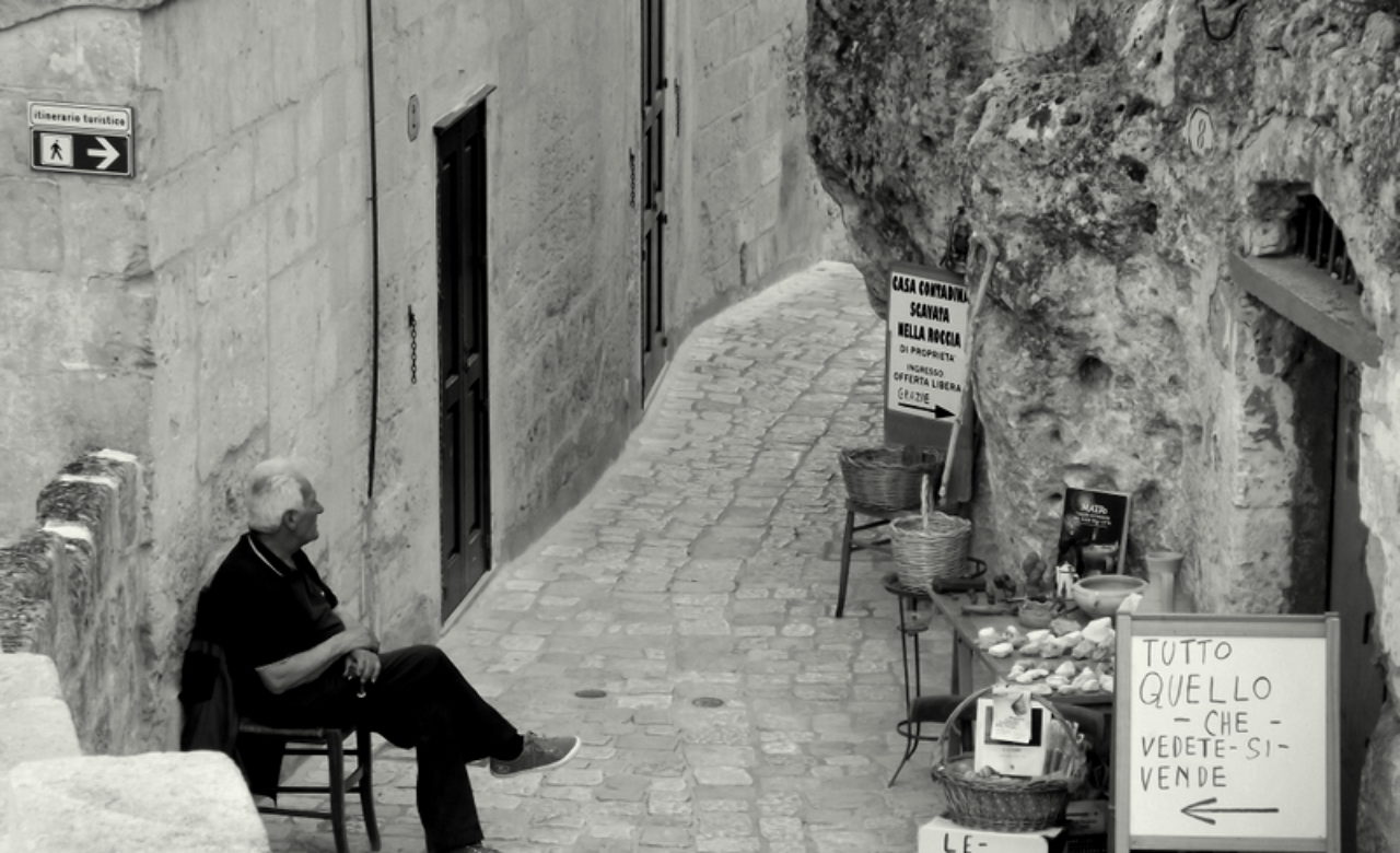 Luigi Fiore, Il venditore in attesa, Matera