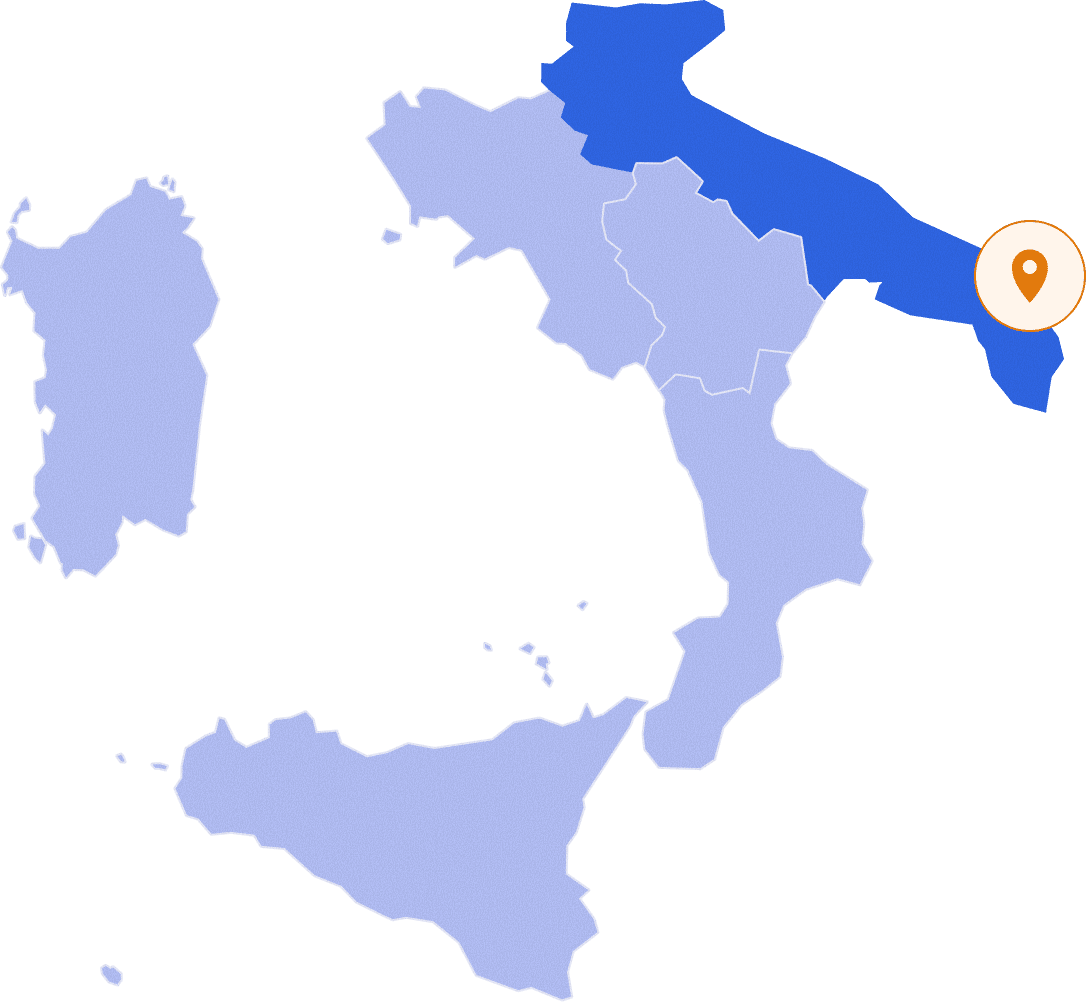 Mappa della provincia di Lecce